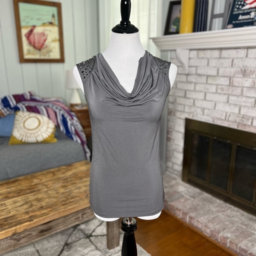 Michael Michael Kors drape cowl neck sequin blouse